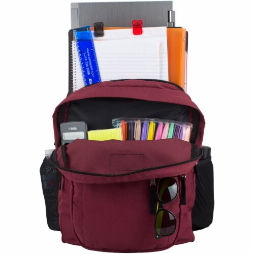 Fuel Deluxe Classic Large Backpack - Maroon Perspective: top