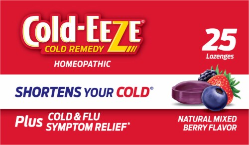 Cold-EEZE Plus Defense Mixed Berry Cold & Flu Zinc Lozenges Perspective: top