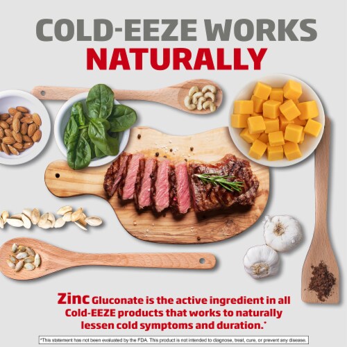 Cold-EEZE Sugar Free Natural Wild Cherry Homeopathic Cold Remedy Zinc Lozenges Perspective: top