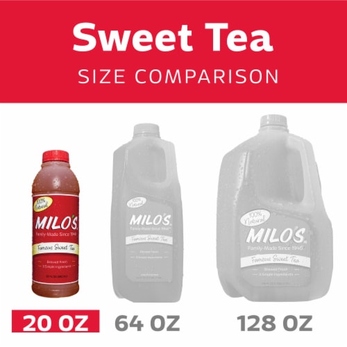 Milo's® Famous Sweet Iced Tea Bottle Perspective: top