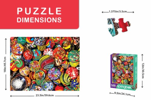 Springbok's 500 Piece Jigsaw Puzzle Marble Madness 
