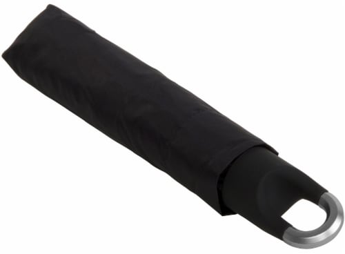 ShedRain Clip Handle Compact Umbrella - Black Perspective: top