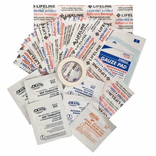 Lifeline Glove Box First Aid Kit - Red Perspective: top