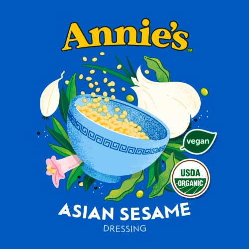 Annie's Organic Asian Sesame Salad Dressing Perspective: top