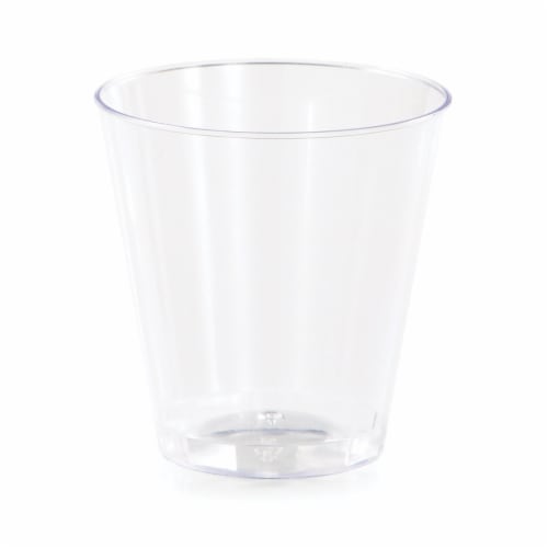 Sensations® Clear Plastic Shot Glasses Perspective: top