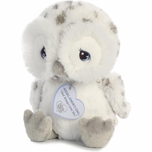 Nigel Snow Owl 8 inch - Baby Stuffed Animal by Precious Moments (15712) Perspective: top