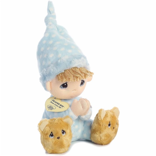 Aurora World Precious Moments Prayer Boy With Sound Now I Lay Me Down To Sleep Plush Perspective: top