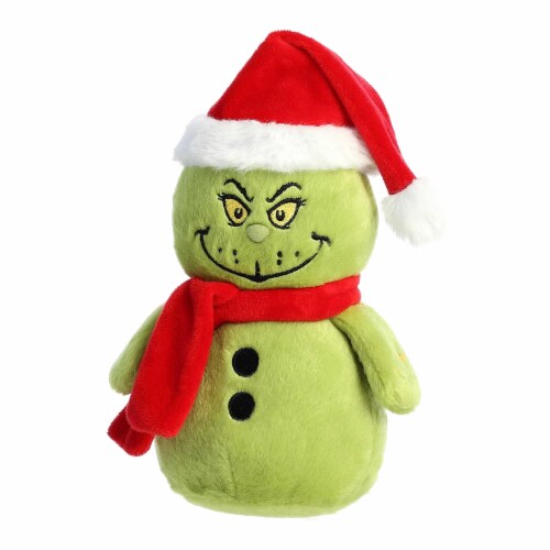 Aurora Small Green Dr. Seuss 8 inch Grinch Snowman Whimsical Stuffed Animal One Size King Soopers
