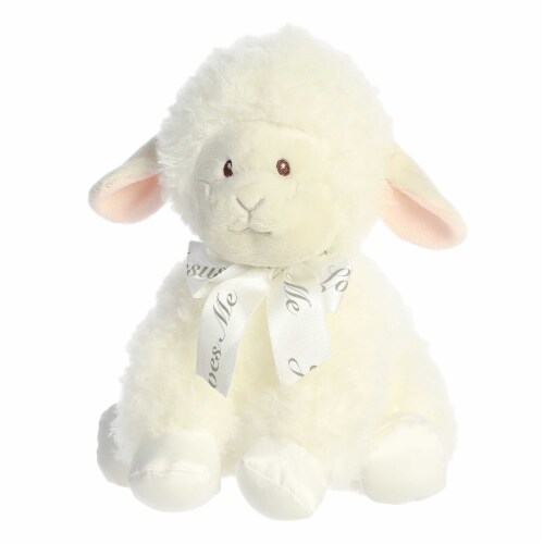 ebba Medium White Blessing Lamb Musicals! 12 inch Blessings Lamb Playful Baby Stuffed Animal ...