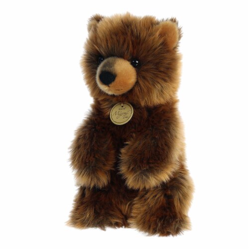 Aurora Medium Brown Miyoni Sitting Pretty 10 inches Grizzly Bear Cub ...