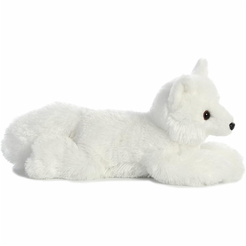 Aurora World Flopsie Toy Arctic Fox Plush, 12" Perspective: top