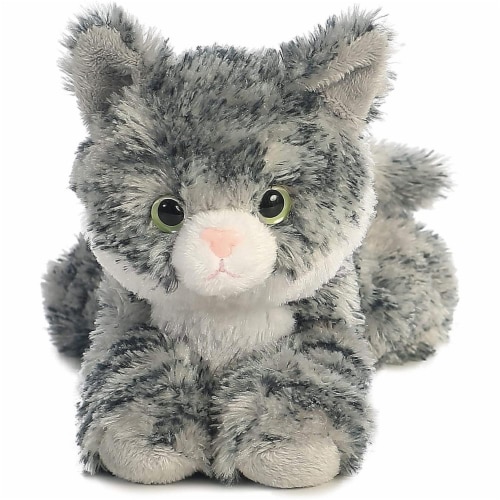 Aurora World 8" Mini Flopsie Plush Lily the Gray Tabby Perspective: top