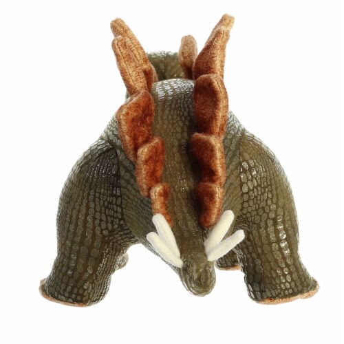 Aurora Large Green Dinos & Dragons 13inch Stegosaurus Ferocious Stuffed ...