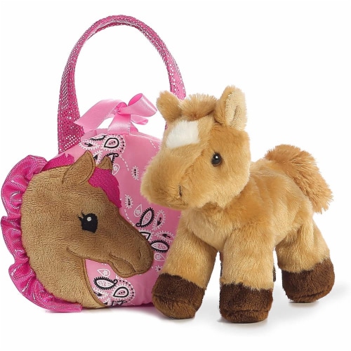 Pretty Pony Fancy Pal Pet Carrier 8" Plush by Aurora - 32766 Perspective: top