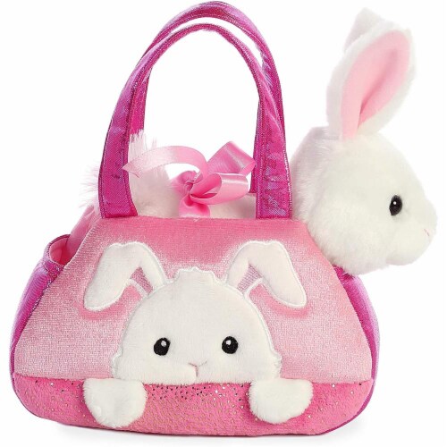 Aurora World Inc. 7" PEEK-A-Boo Bunny Fancy Pal Pet Carrier Perspective: top