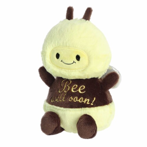 Aurora Medium Yellow JUST SAYIN' 9.5 inch Bee Well Soon Witty Stuffed ...