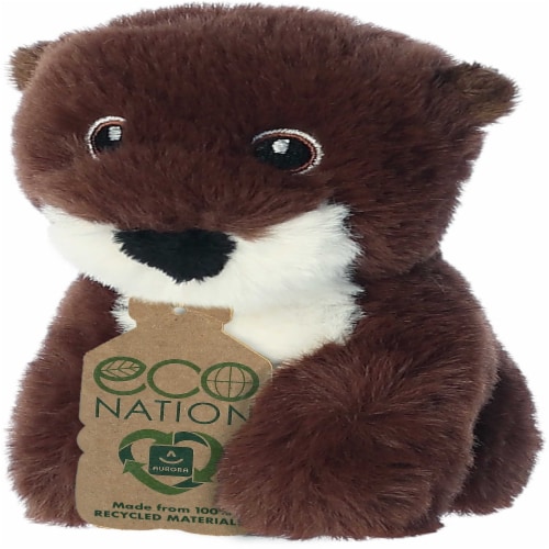 Aurora Mini Brown Eco Nation 5 inches River Otter Eco-Friendly Stuffed ...