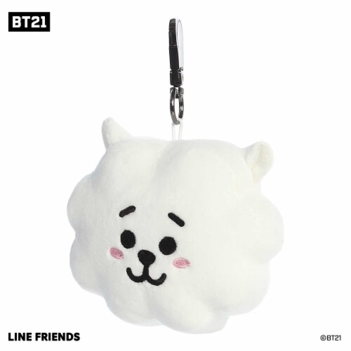 Aurora Mini White BT21 4 inch RJ Keychain Lovable Stuffed Doll, One ...