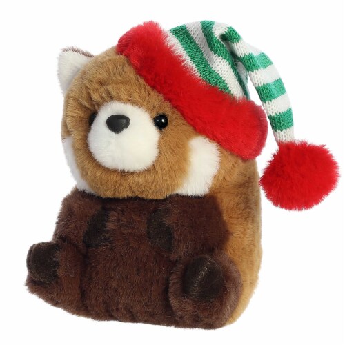 Aurora Mini Brown Rolly Pet 5 inch Romi Red Panda Festive Stuffed Animal, One Size - Kroger