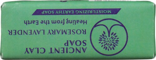 Zion Health Ancient Clay Soap with Rosemary Lavender Perspective: top