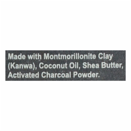 Zion Health Ancient Clay Soap Activated Charcoal - 6 oz (170 g) Perspective: top