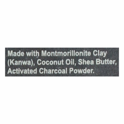 Zion Health Ancient Clay Soap Activated Charcoal - 6 oz (170 g) Perspective: top