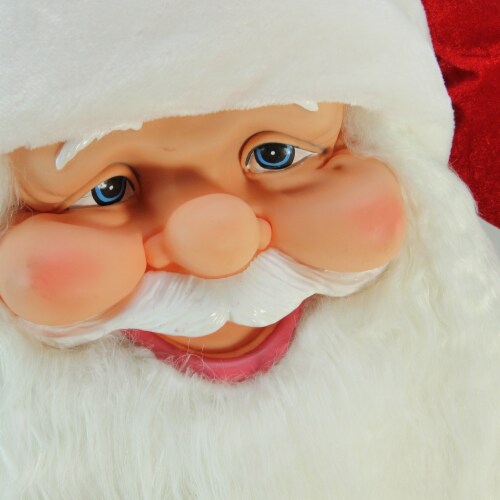 Northlight LED Lighted Musical Santa Claus with Gift Bag Christmas Inflatable Figurine - 6' Perspective: top