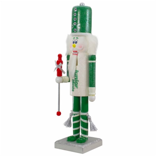 Northlight 14 Tootsie Roll Junior Mints Wooden Christmas Nutcracker Figure Perspective: top