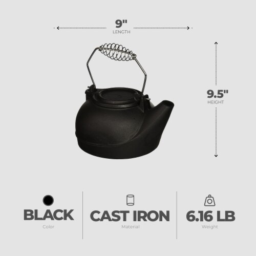 Panacea Open Hearth Kettle Humidifier - Black Perspective: top