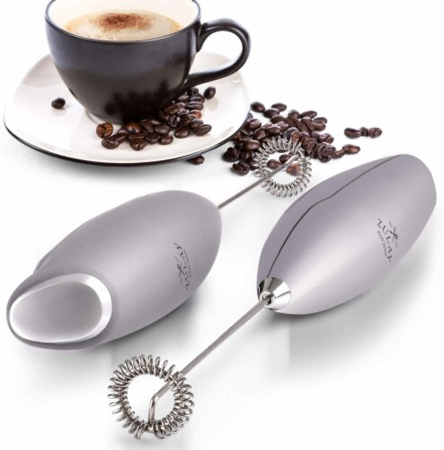 Zulay Kitchen MILK BOSS Milk Frother With Stand - Silver, 1