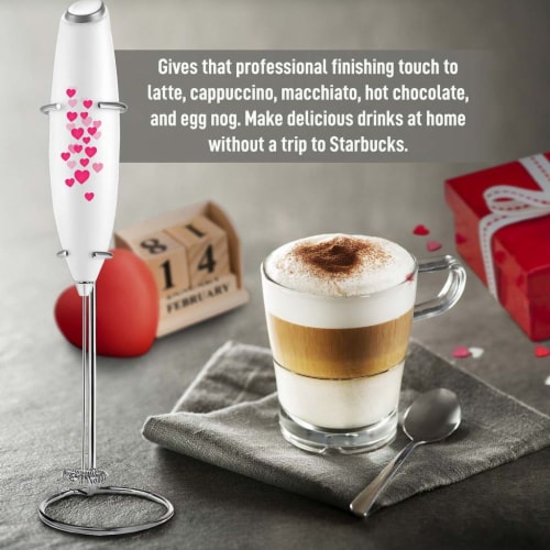 Zulay Powerful Milk Frother Handheld Foam Maker for Lattes - Red Blend, 1 -  Kroger