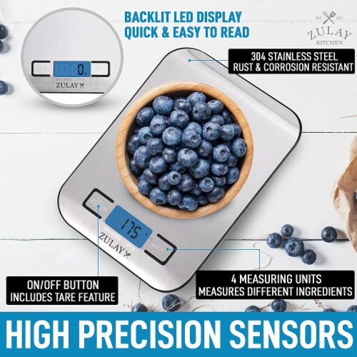 Zulay Kitchen Precision Digital Food Scale Weight Grams and Oz, LB, KG, ML,  1 - Gerbes Super Markets