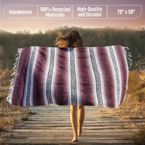 Zulay Kitchen Authentic Extra Large Mexican Blanket by Hydration Nation 1 Fred Meyer