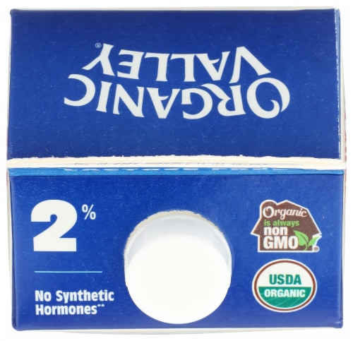Organic Valley Lactose Free 2% Reduced Fat Milk Perspective: top