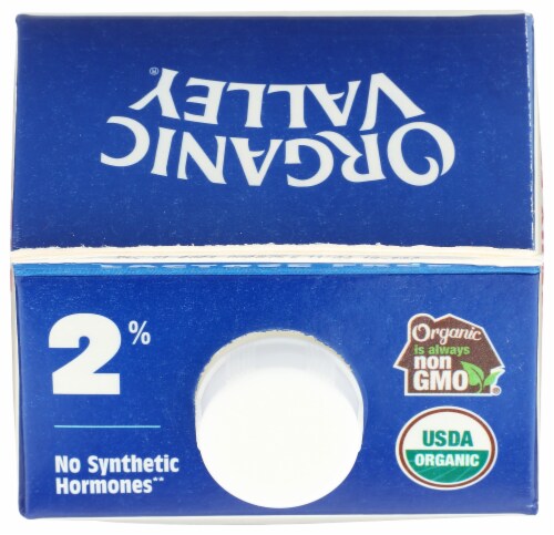 Organic Valley Lactose Free 2% Reduced Fat Milk Perspective: top