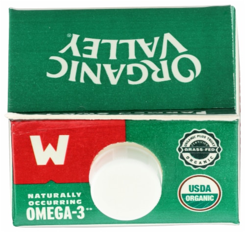 Organic Valley® Grassmilk® Grassfed Whole Milk Half Gallon Perspective: top