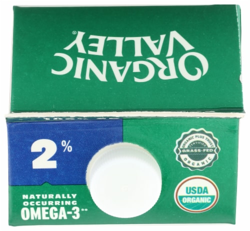 Organic Valley® Grassmilk® Grassfed 2% Reduced Fat Milk Half Gallon Perspective: top
