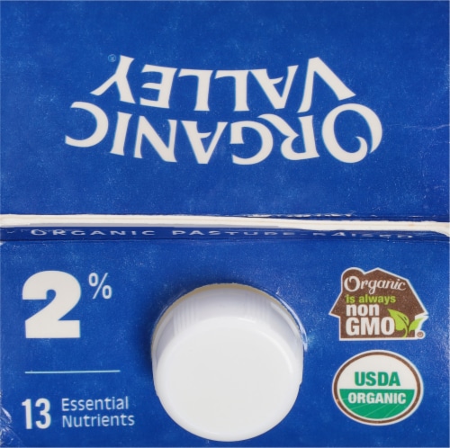 Organic Valley® 2% Reduced Fat Milk Perspective: top