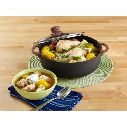 Imusa Stone Caldero with Lid - Black Perspective: top