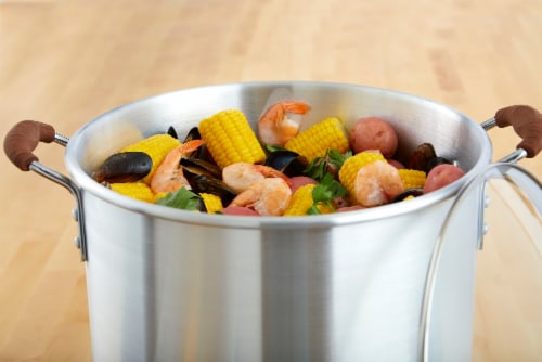 IMUSA Steamer and Glass Lid - Silver Perspective: top