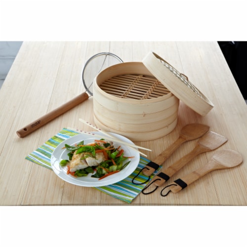 IMUSA® Kitchen Tool Set Bamboo Perspective: top