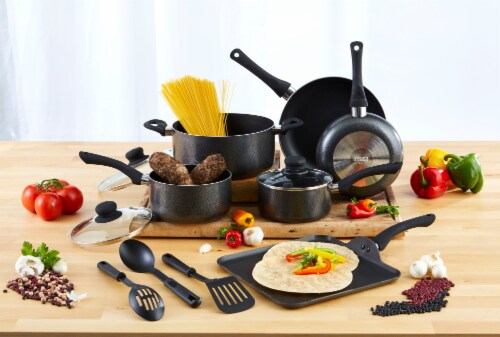 IMUSA Nonstick Cookware Set - Charcoal Perspective: top