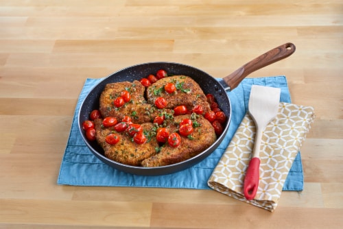 IMUSA Stone Frying Pan - Black Perspective: top