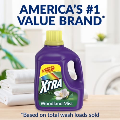 XTRA Mountain Rain Liquid Laundry Detergent Perspective: top
