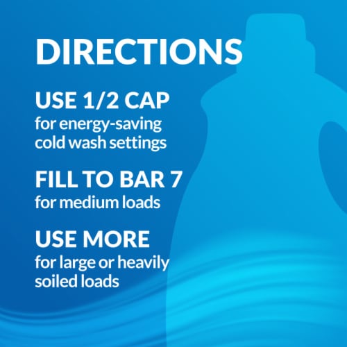 XTRA Plus Odor Blasters Fresh Scent Liquid Laundry Detergent Perspective: top