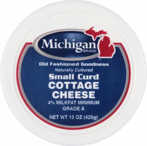 Michigan Small Curd Cottage Cheese Perspective: top