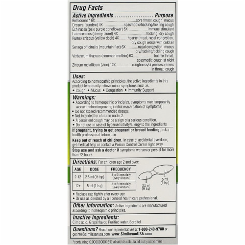 Similasan Kids Cold And Mucus Relief Perspective: top