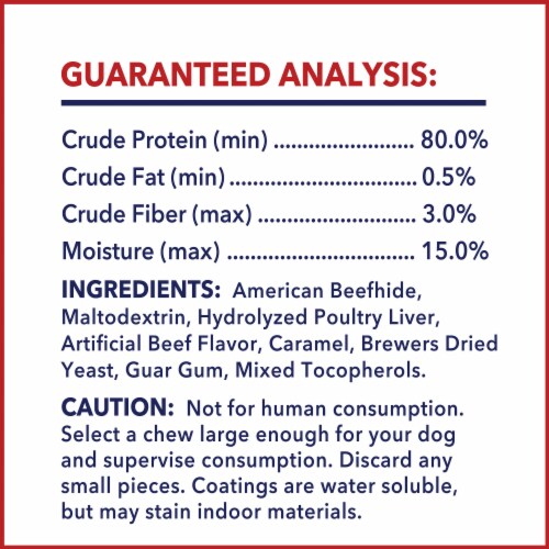 Pet Factory Made in USA Beefhide (3 Bones, 3 Rolls), (Beef & Chicken) - 8-9", 6 Ct Perspective: top