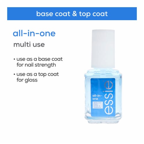 Essie Nail Care Vegan Clear Base and Top Coat All In One Perspective: top