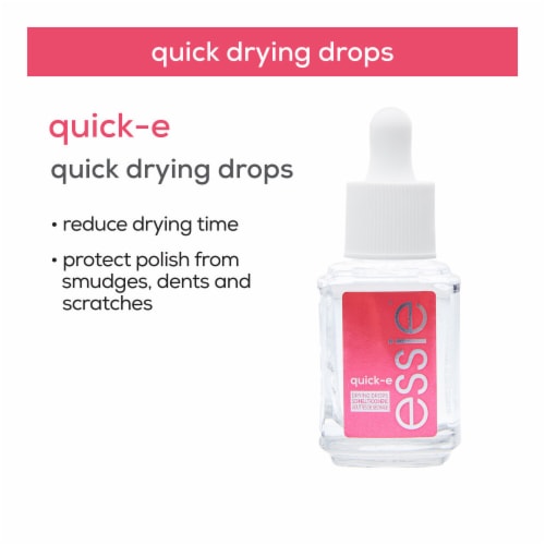 Essie Nail Care Vegan Clear Quick Dry Drops Quick-E Drops Perspective: top
